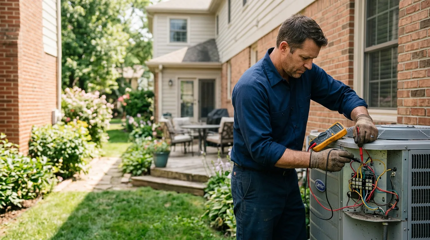 HVAC technician working near Darfur, MN
